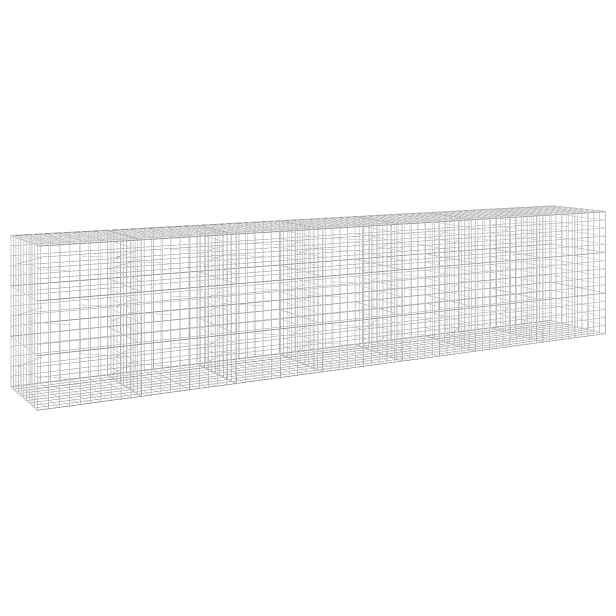vidaXL Gabion s drátem 3,5 mm a síťkou 10x10 cm 700x100x150 cm