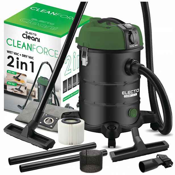 Vysavač Výkonný 3300W Bezsáčkový S Třepačem Prachu 2v1 Mokrý