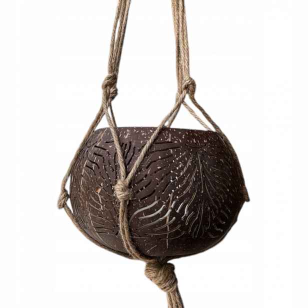 Závěsná lampa Kokosová s vonnou svíčkou KLW146 Hand Made