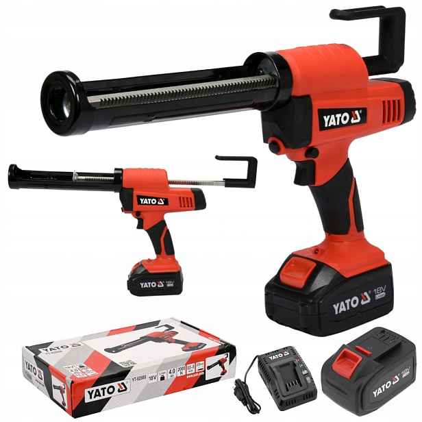 Aku Pistole Na Silikon A Lepidlo 18V Sada Akumulátor 4AH Yato YT-82888