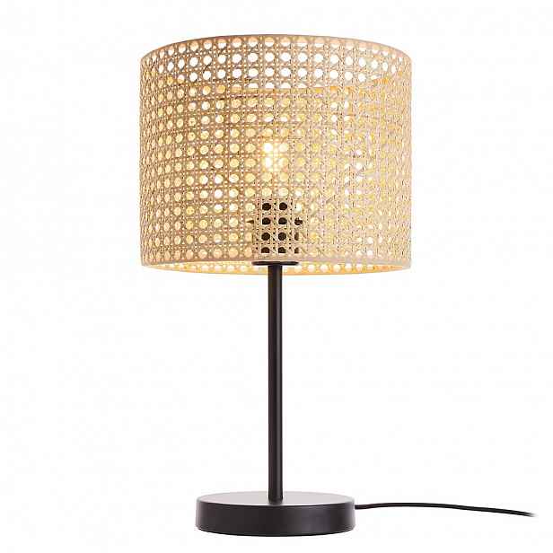 Butlers NYBORG Stolní lampa s ratanovým stínidlem