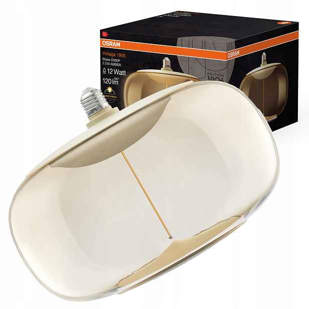 Dekorativní Led žárovka E27 2.5W 12W Ozdobná jantarová Vintage