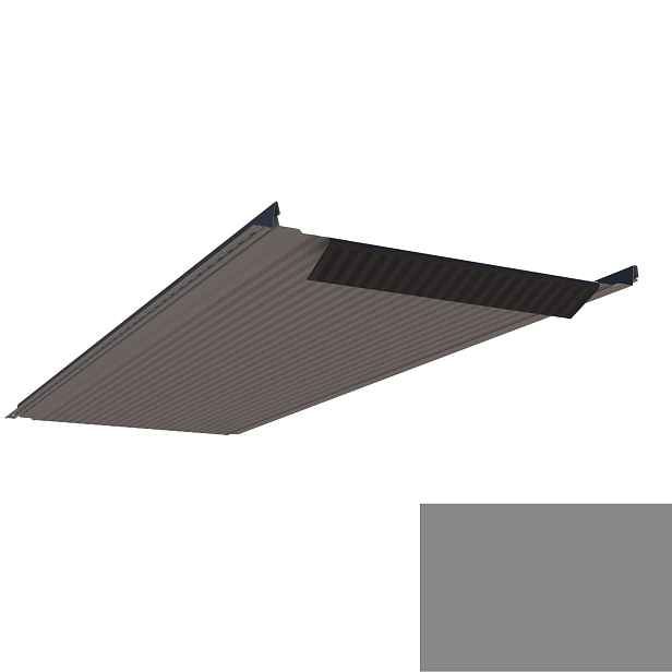 Krytina plechová LINEDEK 485 Micro SP 25 LESK 2A094 tmavě stříbrná BentCut