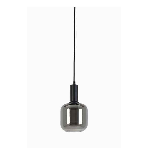 Šedé stropní svítidlo se skleněným stínidlem ø 21 cm Lekar – Light & Living