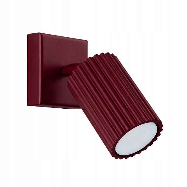 Sollux Lighting Karbon nástěnná lampa burgundská 1xGU10 10W nastavitelná