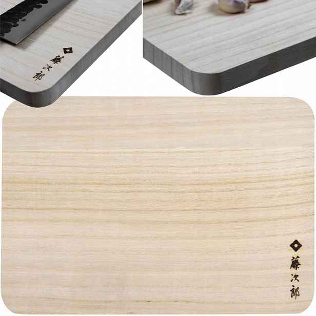 Tojiro Japonská univerzální krájecí deska z dřeva Paulownia 27x19x2 cm