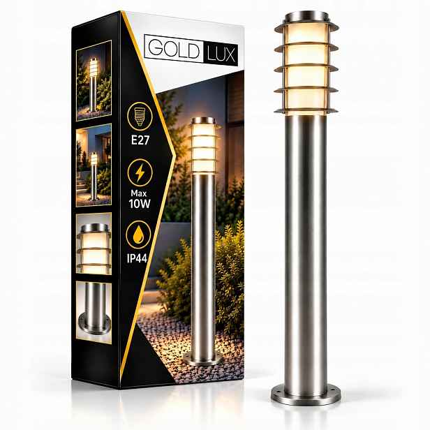 Zahradní stojací lampa Venkovní osvětlovací sloupek pro Led 1x E27 100 cm