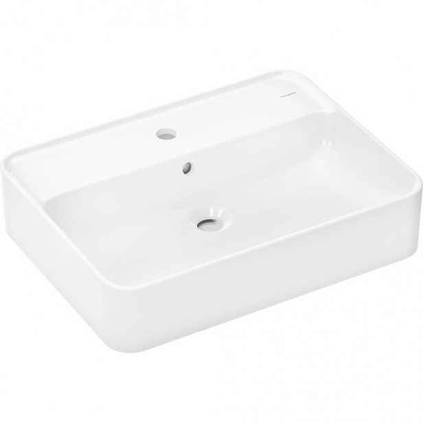 Hansgrohe Xuniva Q umyvadlo na desku 60x45 cm otvor pro baterii uprostřed 61082450