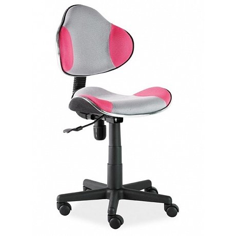 Kancelářská židle Q-G2, šedá/růžová