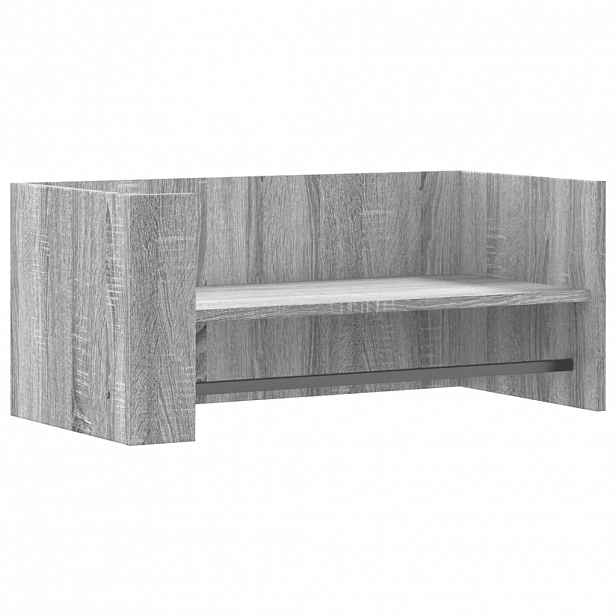 vidaXL Nástěnná police šedá sonoma 70,5x35x30,5 cm kompozitní dřevo