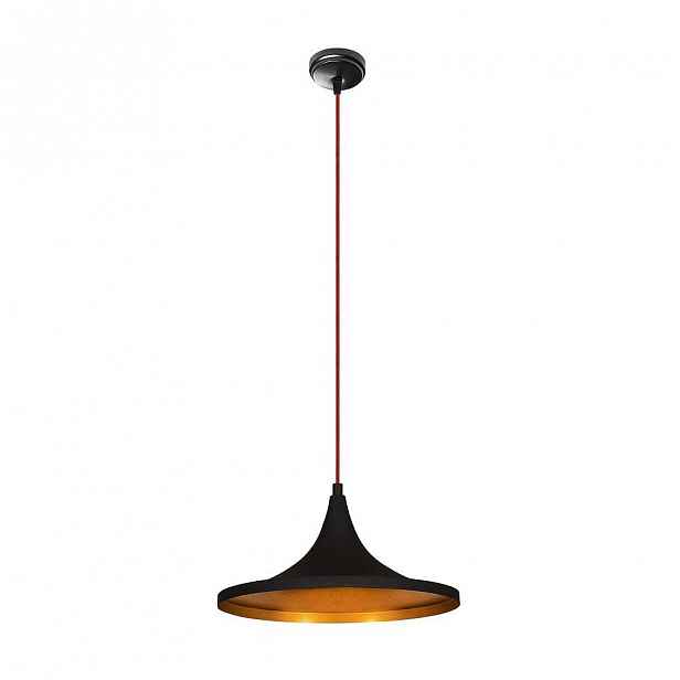 Černé kovové závěsné svítidlo Opviq lights Leon
