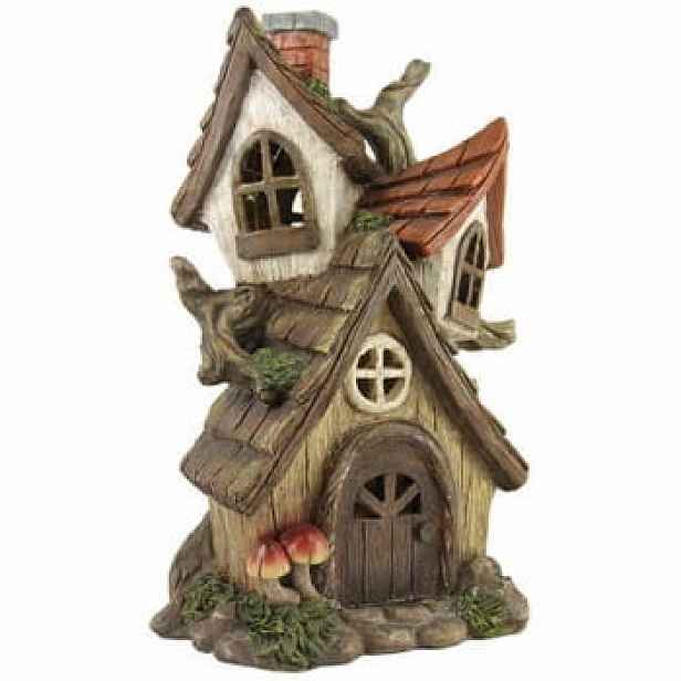 Mini Zahrada Domečky Velký domek na stromě 30,5 cm vysoký