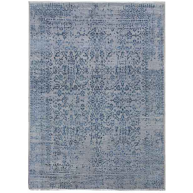 Ručně vázaný kusový koberec Diamond DC-JK 1 Silver/blue, 180x275, modrá, chodba / předsíň, Diamond Carpets India