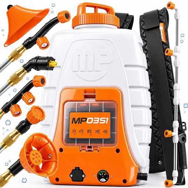 Akumulátorový Elektrický Zádový Postřikovač Zahradní 18L Majster MP0351