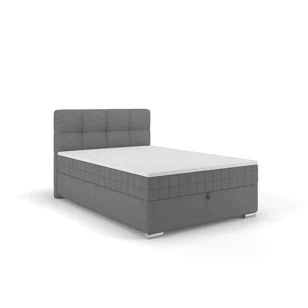 Elvisia Manželská postel ALPINA Boxspring | 120 x 200 cm Barva: Tmavá šedá / Vinci 14