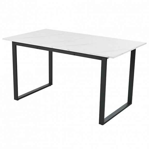 FLIEKS JÍDELNÍ STŮL teleskopický 140-180x80cm mramor kov