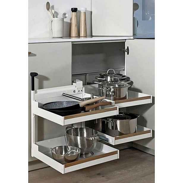 Peka 05.0574.KPL/B Magic Corner Comfort Liro s dřevem 900/500/levý/bílý