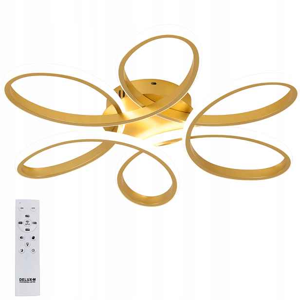 Závěsná stropní lampa stropní svítidlo Led moderní zlatá Dálkový Ovladač moderní