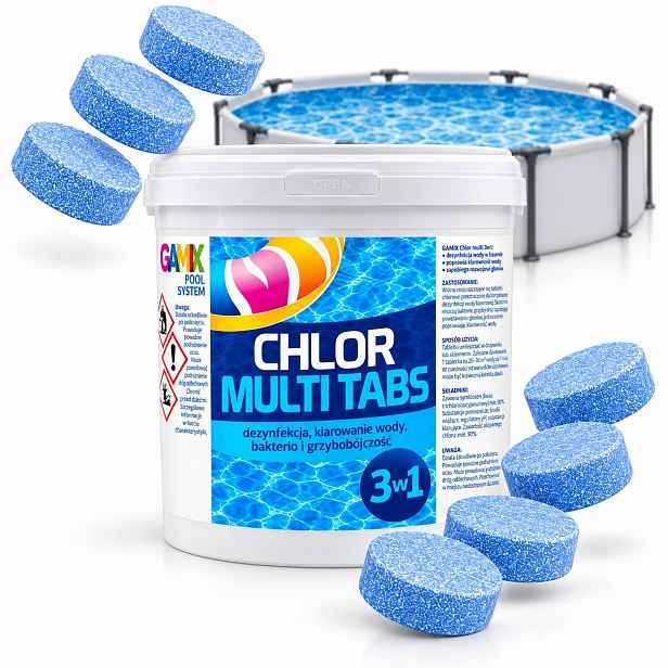 Dlouhodobý Účinek Tablety 200G Chlor Multi 3V1 3KG 15X200G Do Bazénu