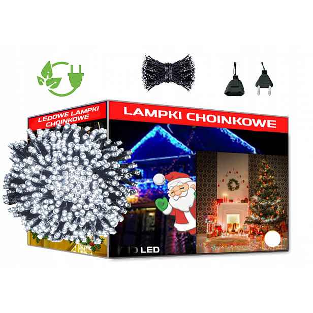 vánoční osvětlení na stromeček 1000 Led Bílé Studené Vánoční Na Vánoční Stromeček
