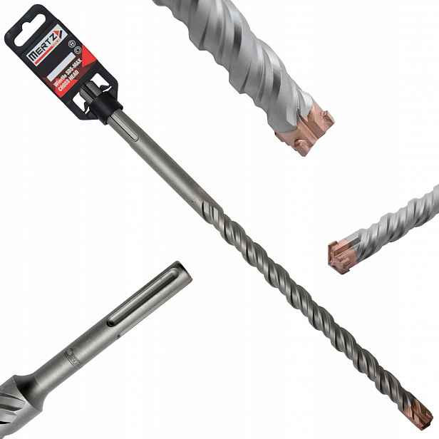 Vrták do betonu Mertz s křížovou stopkou Sds Max quadro cross M1837 30x600 mm
