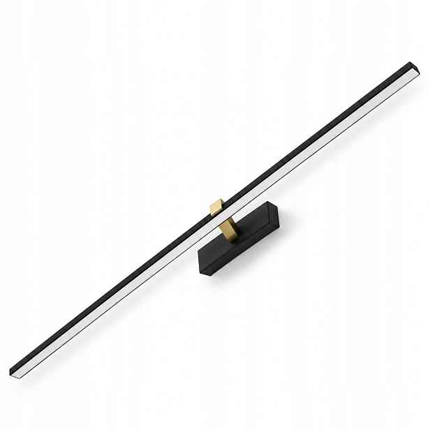 1640lm Venus 24W 120cm černo-zlatá Led lampa nad zrcadlo 4200K IP44 nástěnná