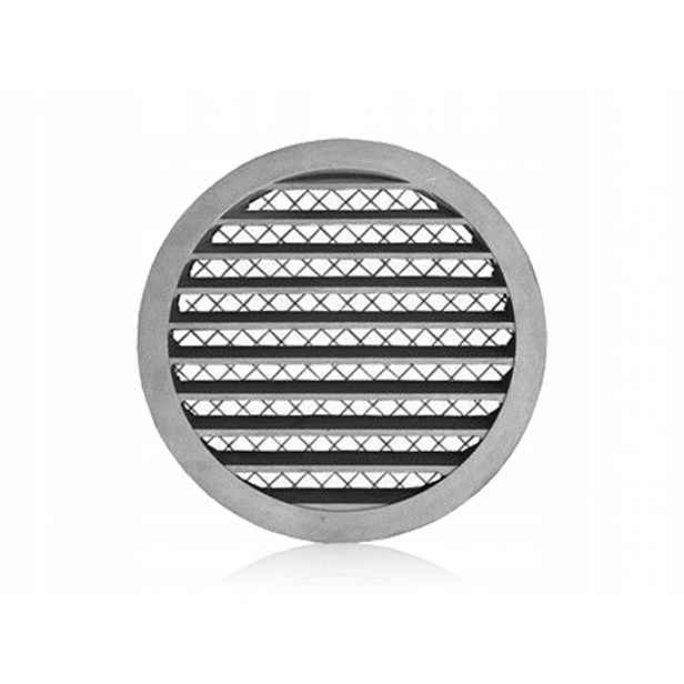 Čerpák, vystřelovač, nástěnná mřížka s mřížkou 12 mm, kulatá, hliníková, 250 mm
