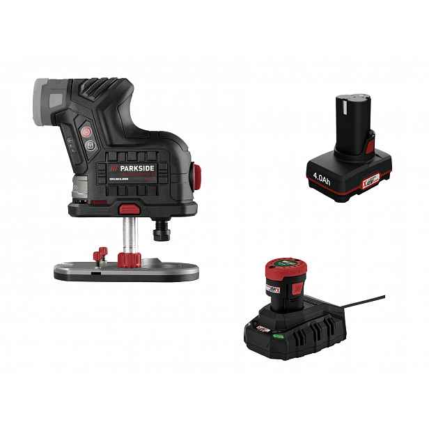 Parkside Performance® Aku frézka na hrany Ppakf 12 A1, 2 Ah a 4 Ah