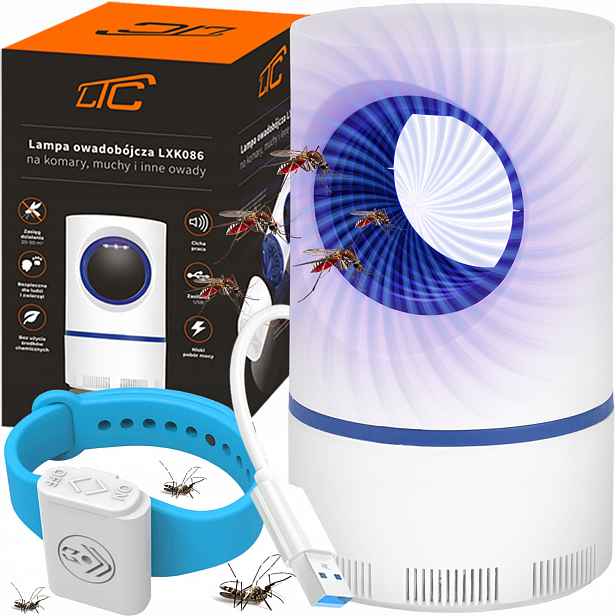 Účinný Odpuzovač Pasti Insekticidní Lampa Komáři Mouchy Hmyz Dárek