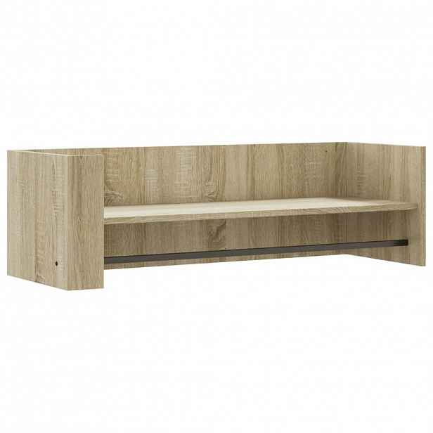 vidaXL Nástěnná police sonoma dub 100 x 35 x 30,5 cm dřevotříska