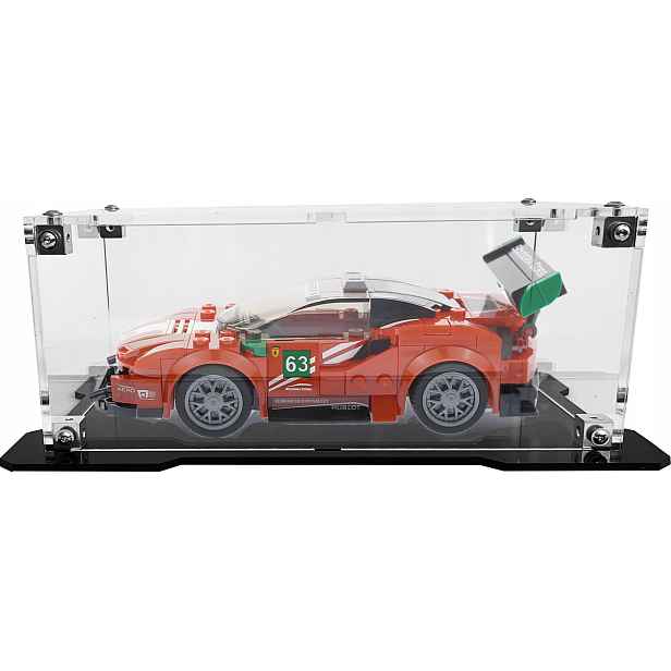 Vitrína s černou základnou pro sadu Lego 75886 Ferrari 488 GT3