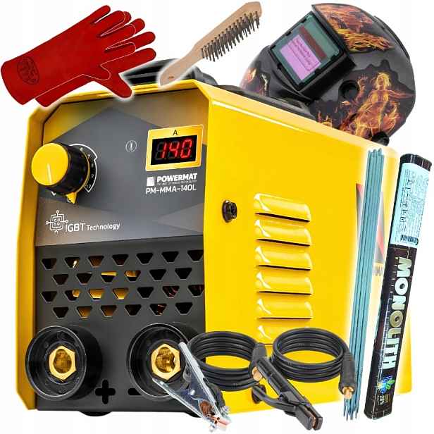 Set Internetová Svářečka 20-140A 230V 5,8kVA Mma Elektrody Přilba