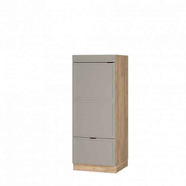 Vicco VYSOKÁ SKŘÍŇ Fame-Line, GreyBeige/Zlatý mocný dub, 60 cm