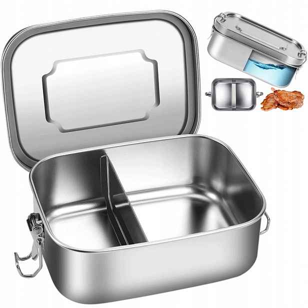 Lunch Box 1200 ML Z Nerezové Oceli 304 Bezpečný Bpa Free