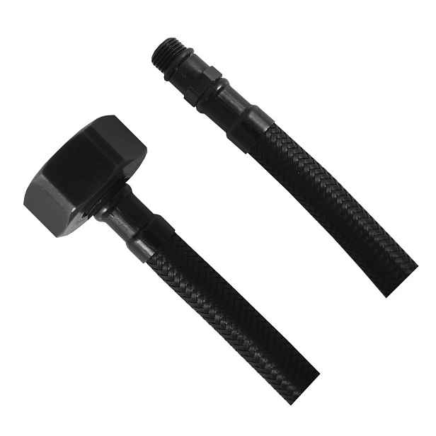 Sapho Flexibilní nerezová hadice M10x3/8"; 35 cm; černá
