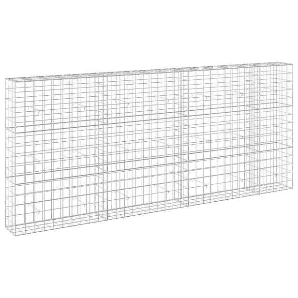 vidaXL Gabion s drátem 3,5 mm a síťkou 10x10 cm 350x30x150 cm