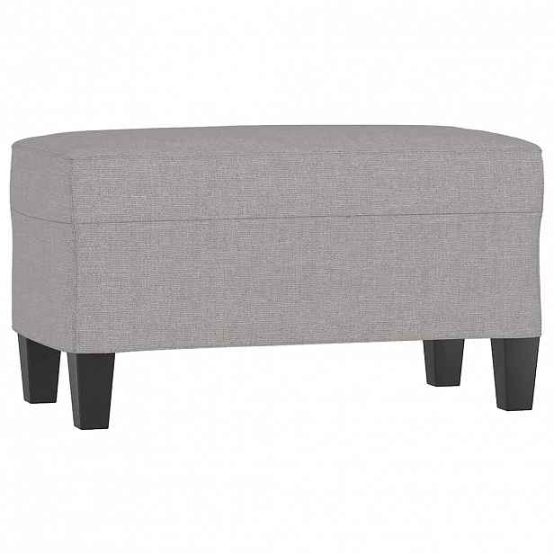 vidaXL Lavice světle šedá 70 x 35 x 41 cm textil