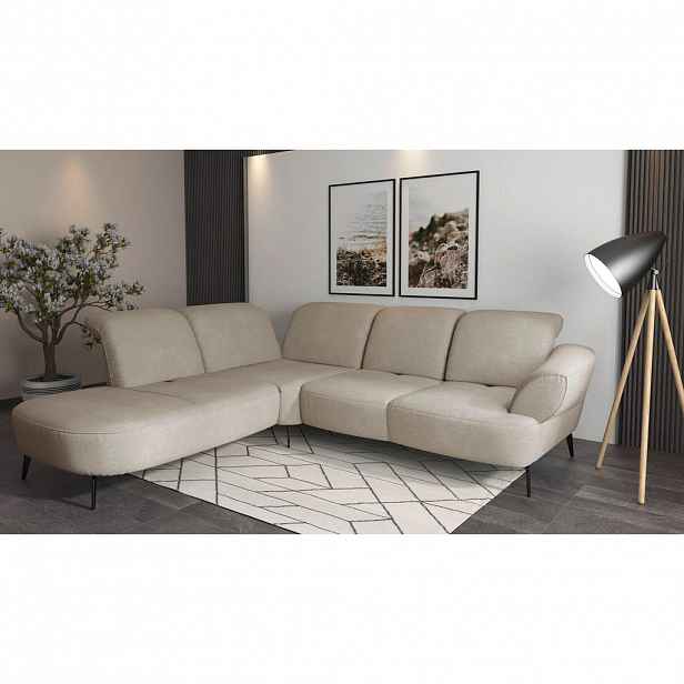 Sit & More ROHOVÁ SEDAČKA, textil, béžová
