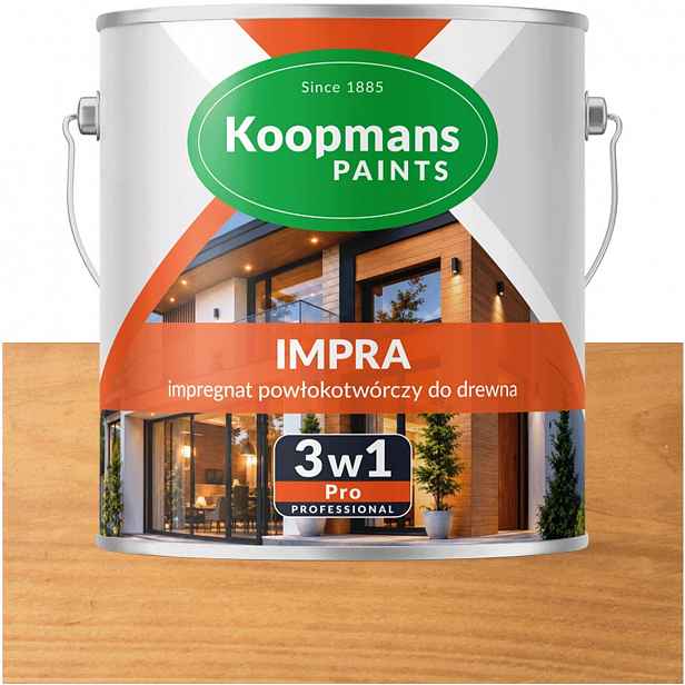 Koopmans Impra 3v1 Pro Lazura na fasádní dřevo 100 Borovice Pinia 1L