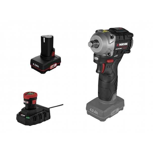 Parkside Performance® Aku rázový utahovák Ppdssa 12 A1, 2 Ah a 4 Ah