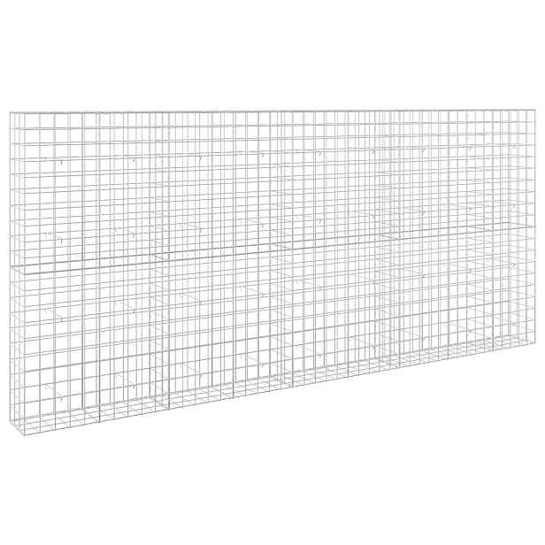 vidaXL Gabion s drátem 3,5 mm a síťkou 10x10 cm 450x30x200 cm