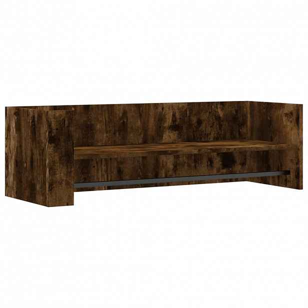 vidaXL Nástěnná police kouřový dub 100 x 35 x 30,5 cm kompozitní dřevo