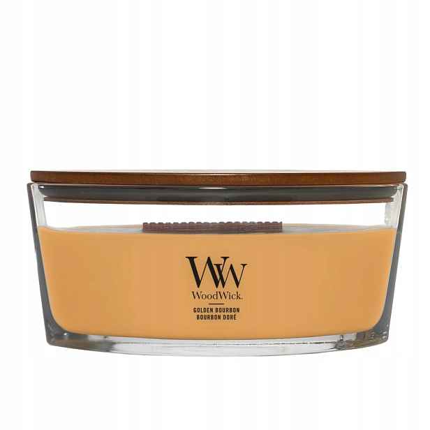 WoodWick Golden Bourbon vonná svíčka Elipsa