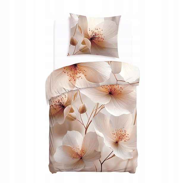 Povlečení z bavlněného saténu 12415/140x200+1 povlak 70x80 Satynlove Premium
