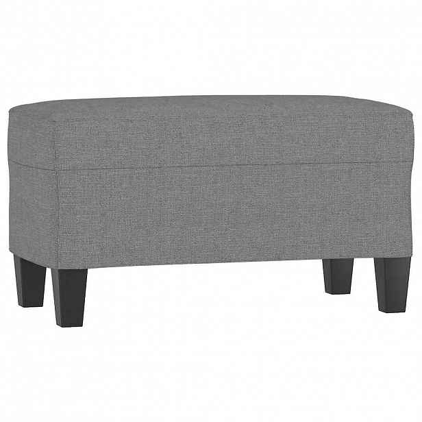 vidaXL Lavice tmavě šedá 70x35x41 cm textil