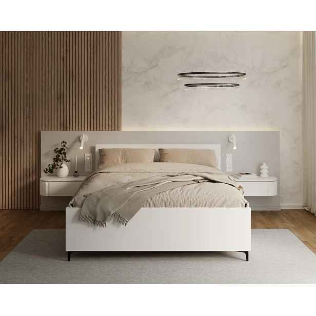 FDM Postel Ribeiro se zvedacím roštem bílá, velikost 140x200
