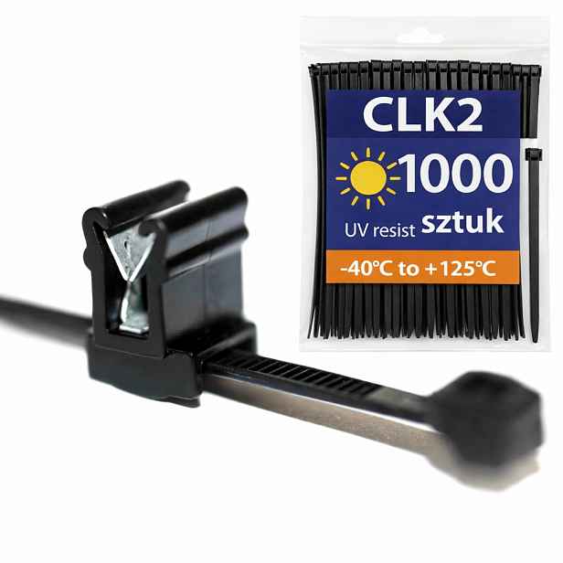 Pásky s klipem 200x4,6 mm Uv Fotovoltaika Solar na Rant Edge Plech