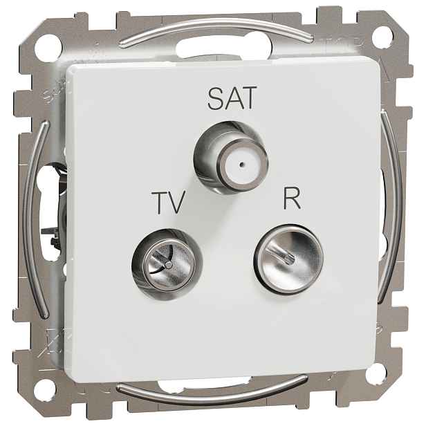 Zásuvka anténní koncová Schneider Sedna Design TV/R/SAT bílá