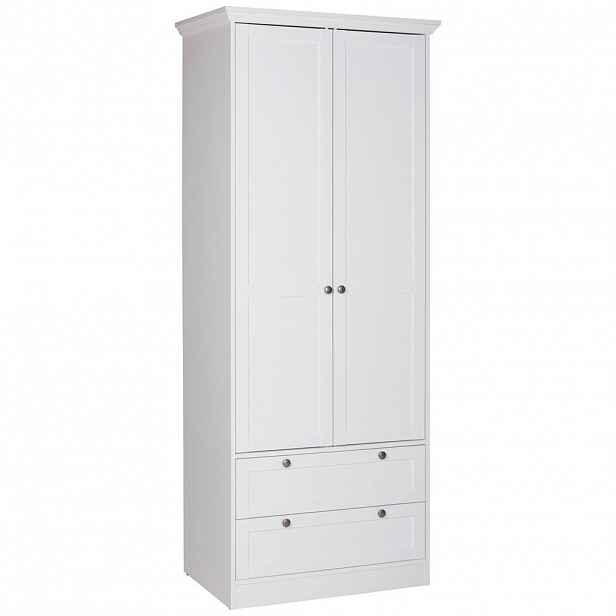 P & B ŠATNÍ SKŘÍŇ S OTOČNÝMI DVEŘMI, bílá, 80/200/51 cm