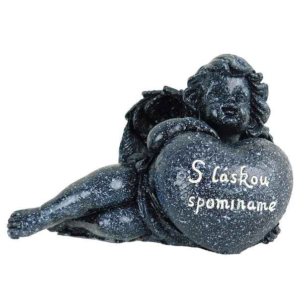 PROHOME - Anděl - s láskou vzpomínáme 14x10cm